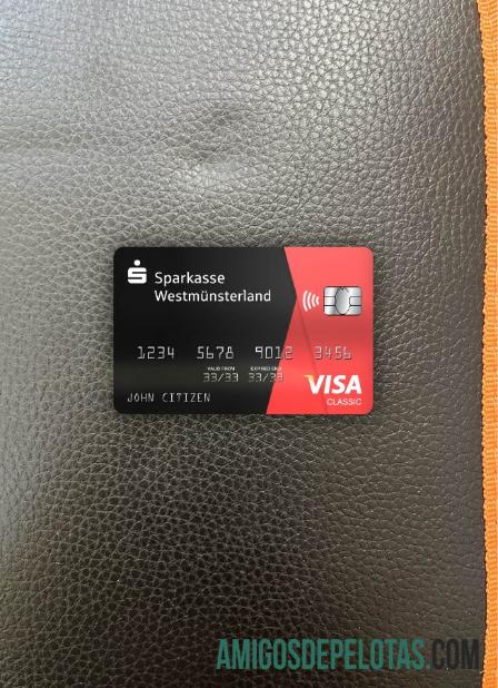 Alemanha Sparkasse Westmuensterland Bank Visa Classic Card Photo Look Front baixar para verificação